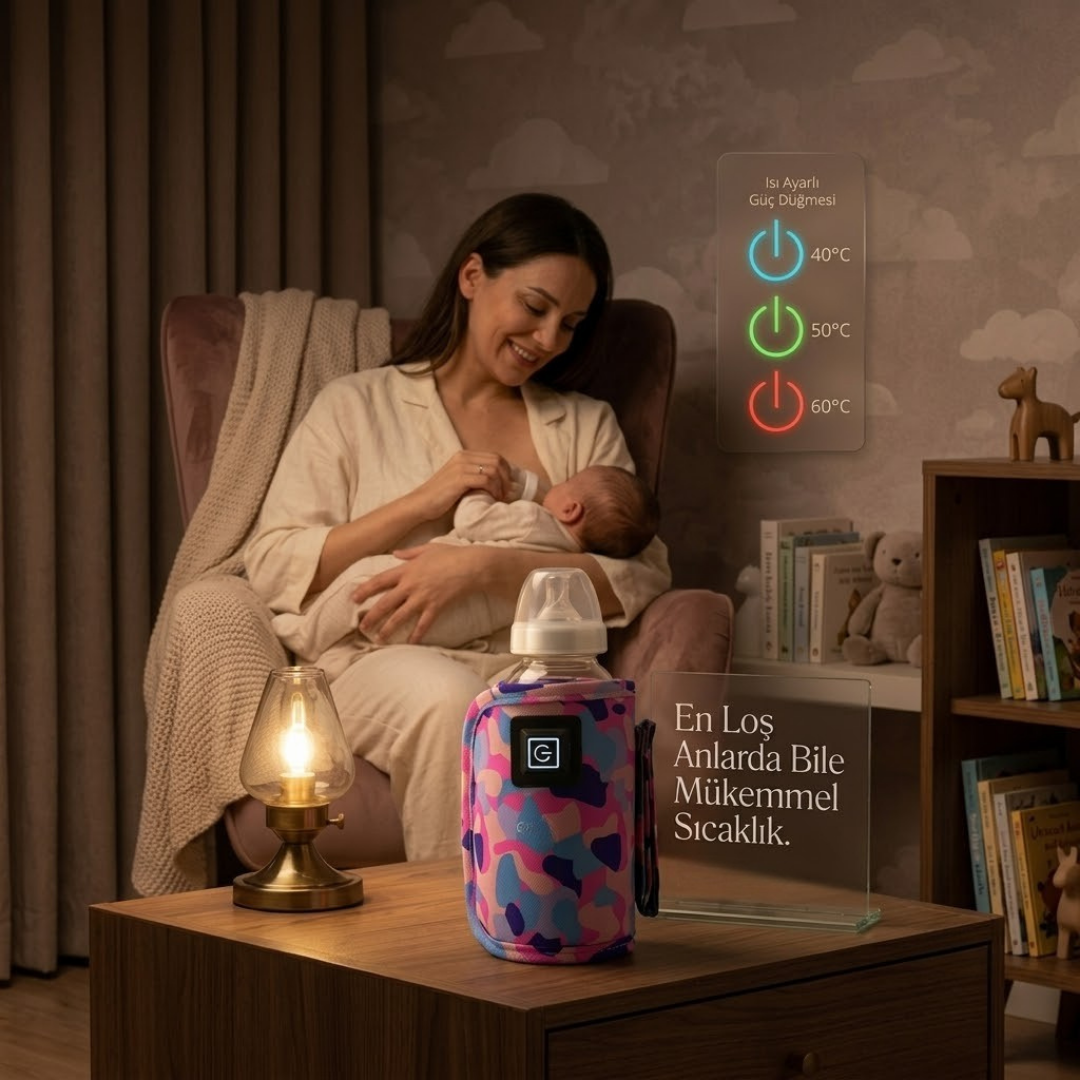 Taşınabilir Bebek Biberon Isıtıcı | Her Yerde İdeal Sıcaklıkta Beslenme 👶🍼