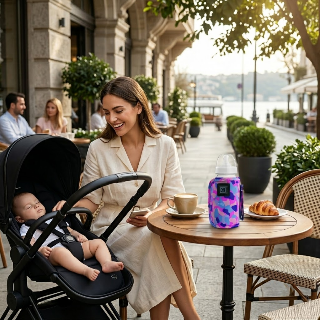 Taşınabilir Bebek Biberon Isıtıcı | Her Yerde İdeal Sıcaklıkta Beslenme 👶🍼
